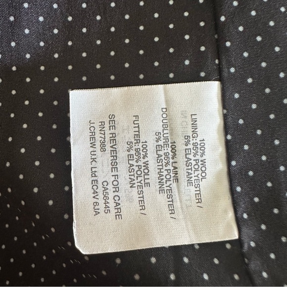 New J. Crew Regent Plaid Blazer Jacket 100% Wool Sz 4 - Picture 9 of 9